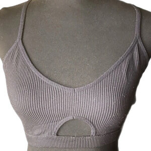 Colsie Size Large Color Black Sports Bra